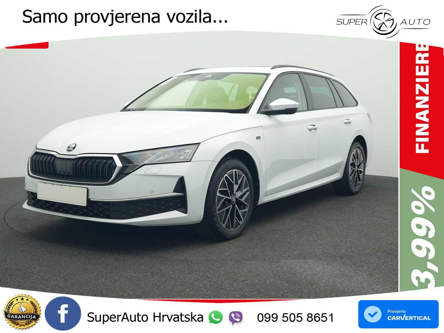 Škoda Octavia Combi 2.0 TDI (150 KS) DSG Selection ACC+GR SJED+360+PANO