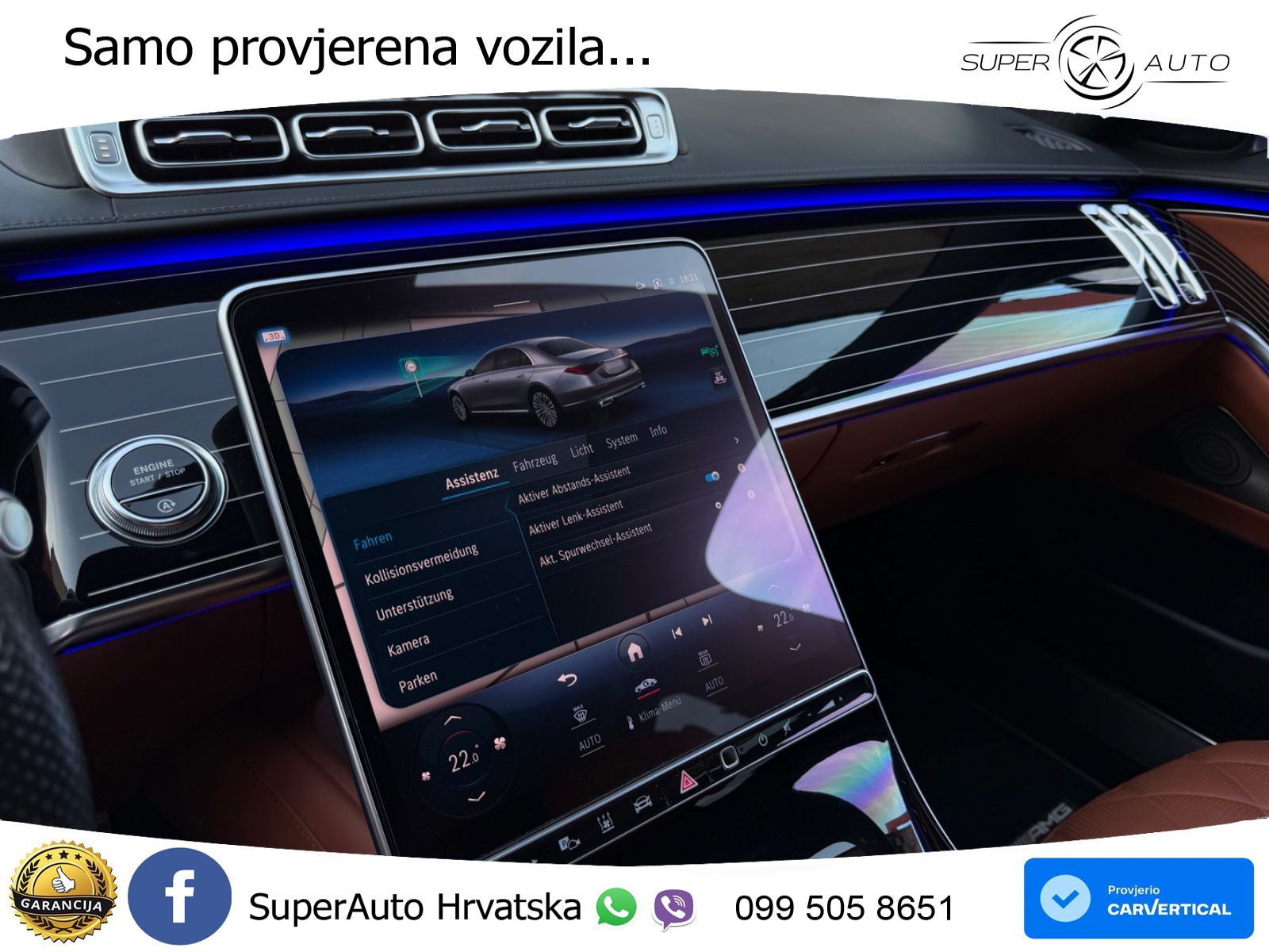 Mercedes S 400d Long (330 KS) 4MATIC 9G-TRONIC Exclusive ACC+HEAD+4xGR SJED+360+PANO