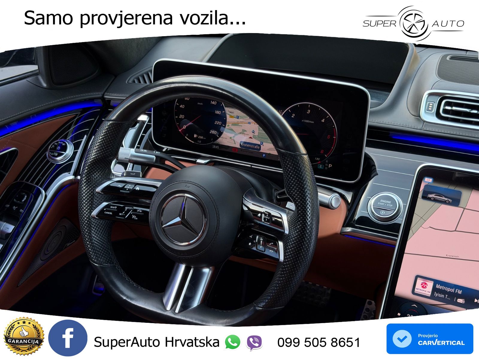 Mercedes S 400d Long (330 KS) 4MATIC 9G-TRONIC Exclusive ACC+HEAD+4xGR SJED+360+PANO