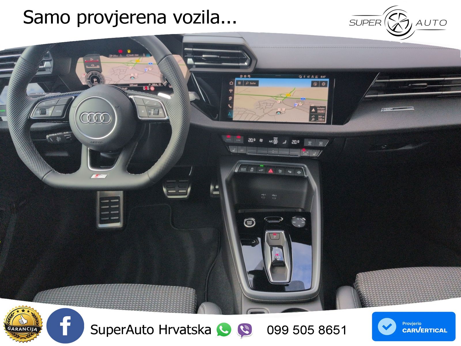 Audi A3 Sportback 40 TFSI e (204 KS) Plug-in Hybrid S tronic S line LED+GR SJED+ACC