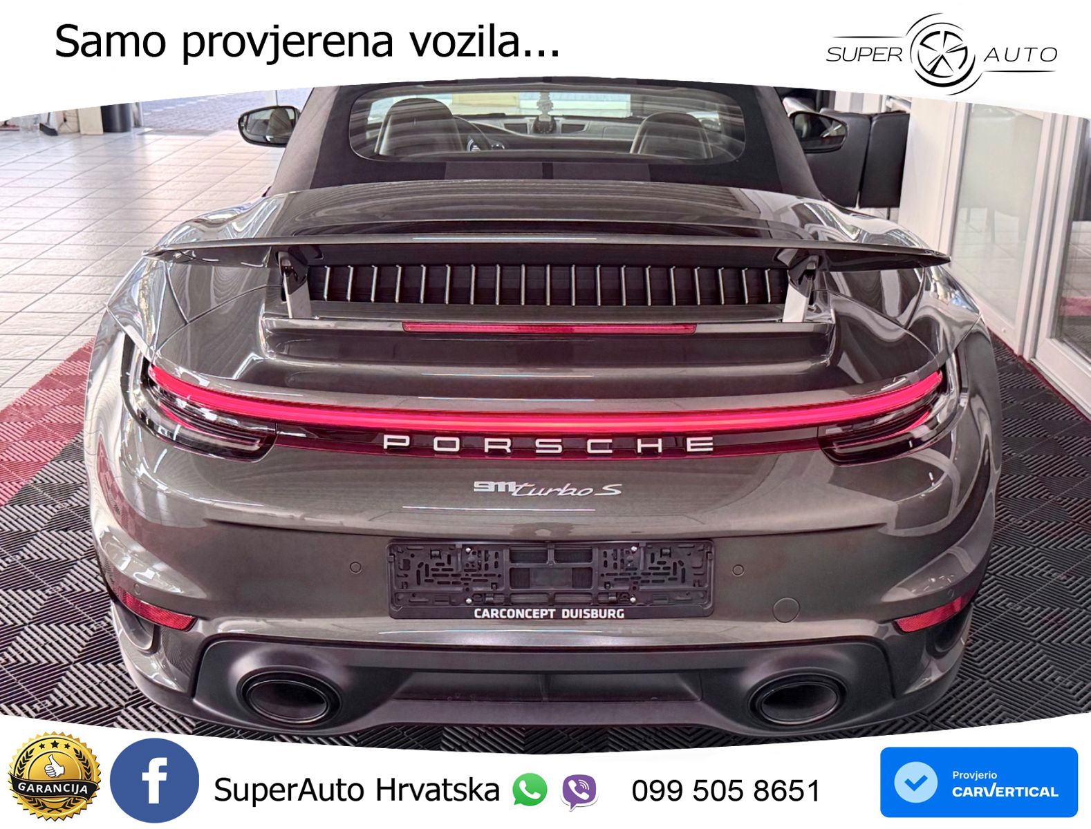 Porsche 911 Turbo S Cabriolet 3.8 (650 KS) PDK ZRAČNI+ACC+GR SJED+KAM