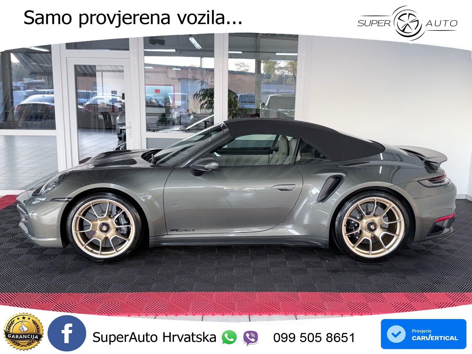 Porsche 911 Turbo S Cabriolet 3.8 (650 KS) PDK ZRAČNI+ACC+GR SJED+KAM