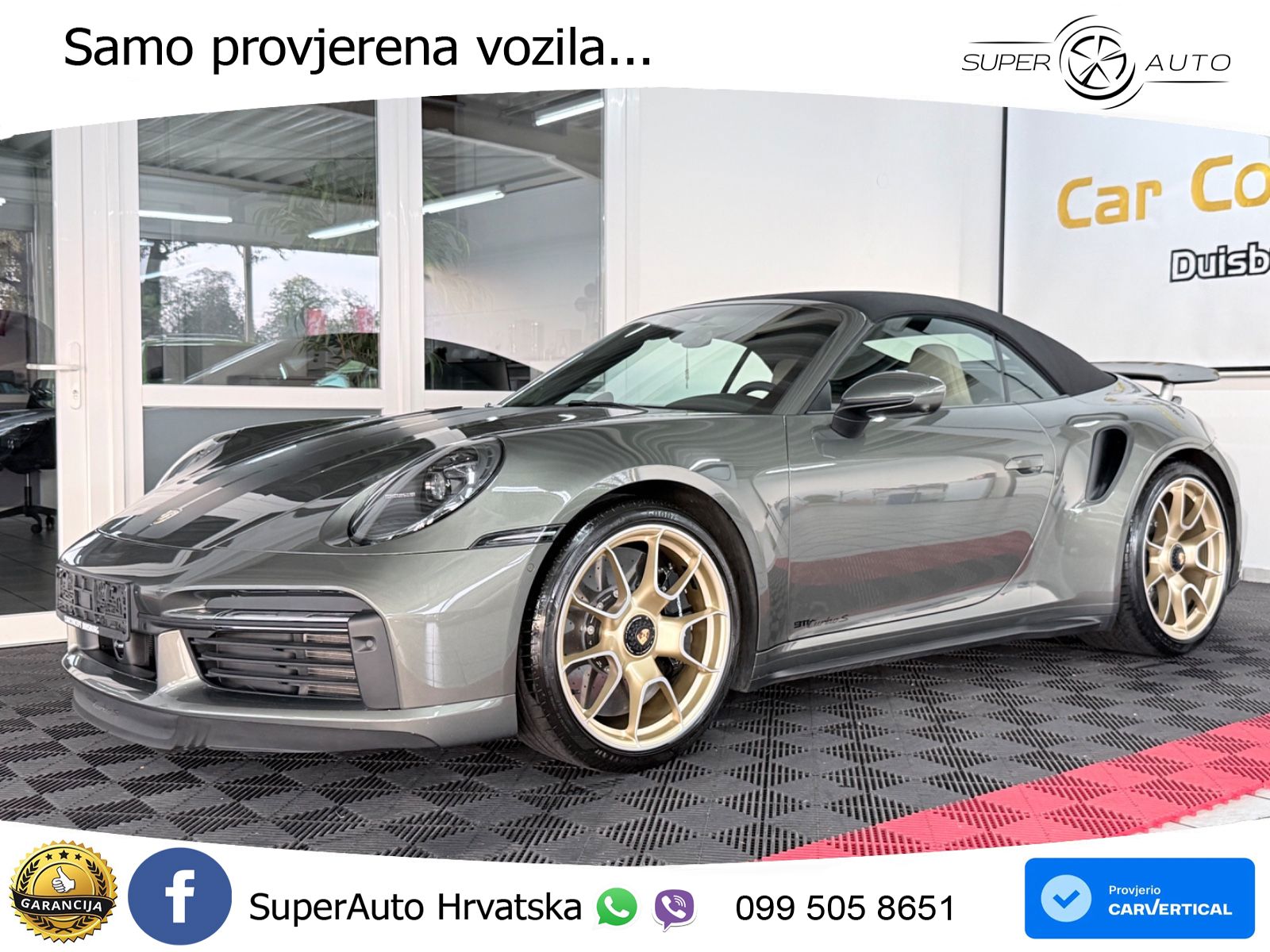 Porsche 911 Turbo S Cabriolet 3.8 (650 KS) PDK ZRAČNI+ACC+GR SJED+KAM