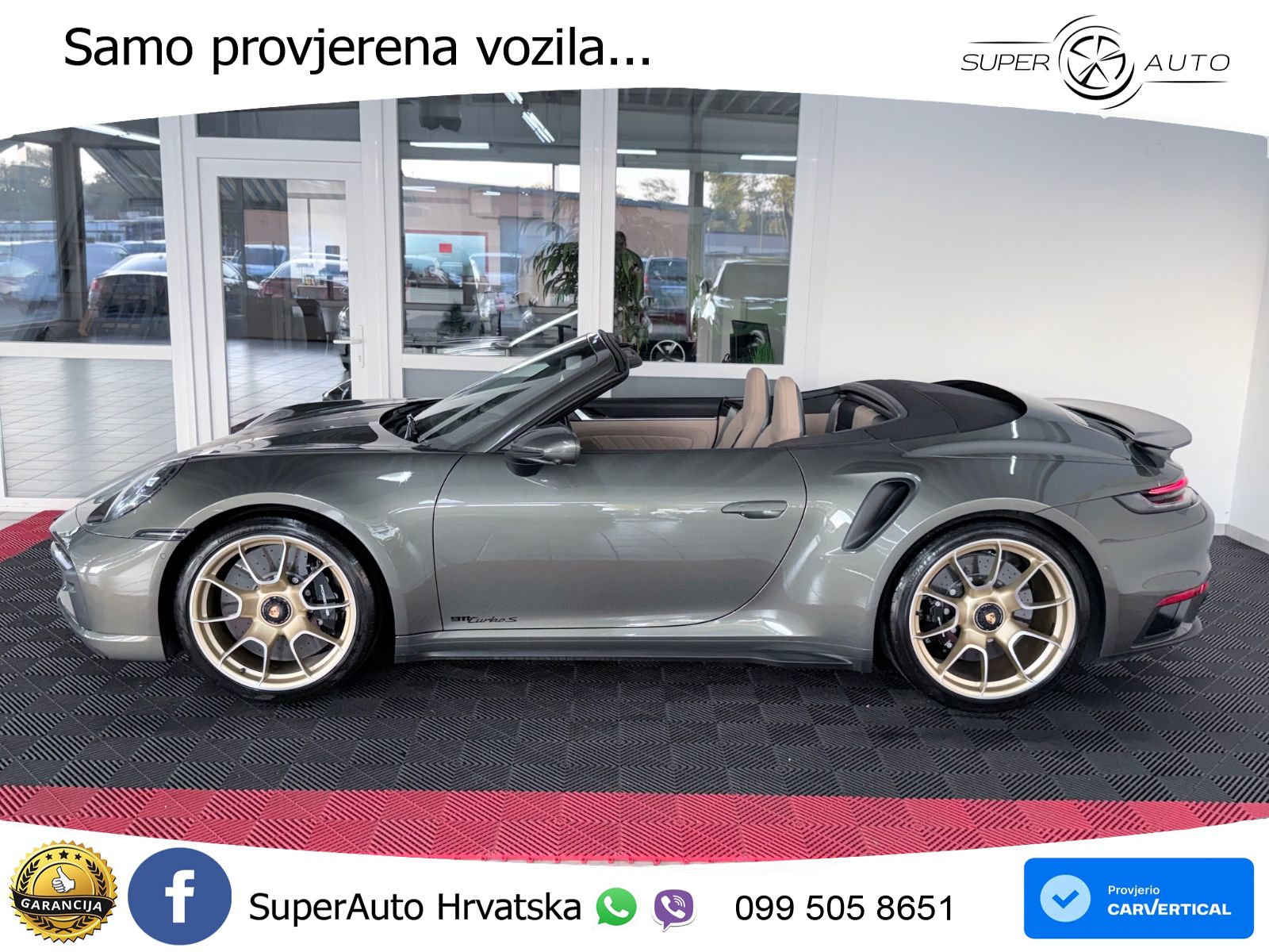 Porsche 911 Turbo S Cabriolet 3.8 (650 KS) PDK ZRAČNI+ACC+GR SJED+KAM