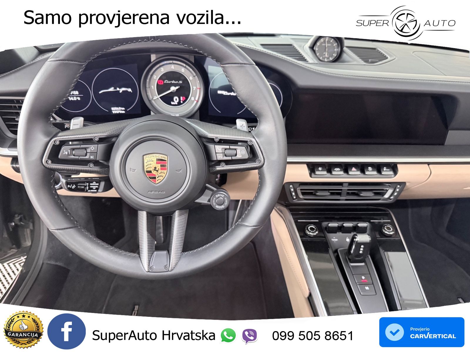 Porsche 911 Turbo S Cabriolet 3.8 (650 KS) PDK ZRAČNI+ACC+GR SJED+KAM