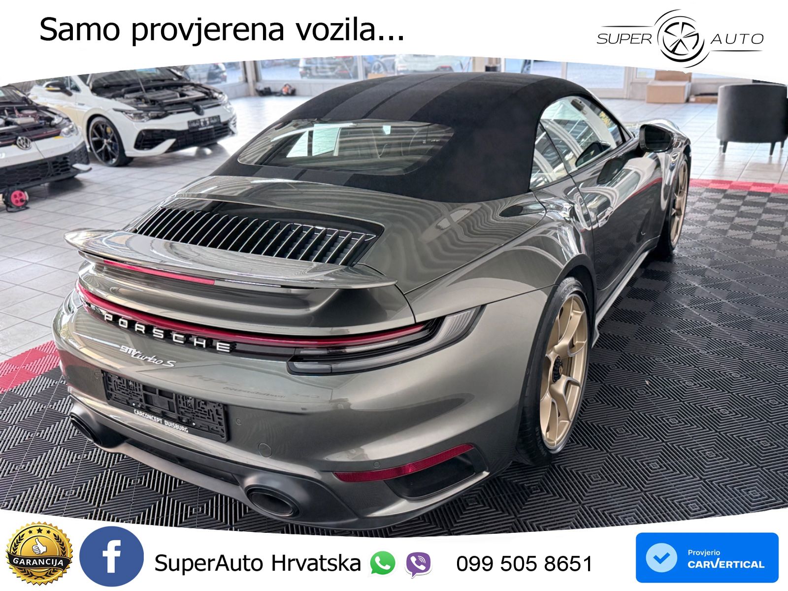 Porsche 911 Turbo S Cabriolet 3.8 (650 KS) PDK ZRAČNI+ACC+GR SJED+KAM