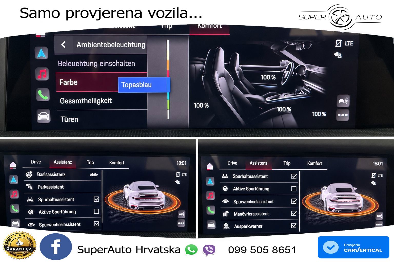 Porsche 911 Turbo S Cabriolet 3.8 (650 KS) PDK ZRAČNI+ACC+GR SJED+KAM