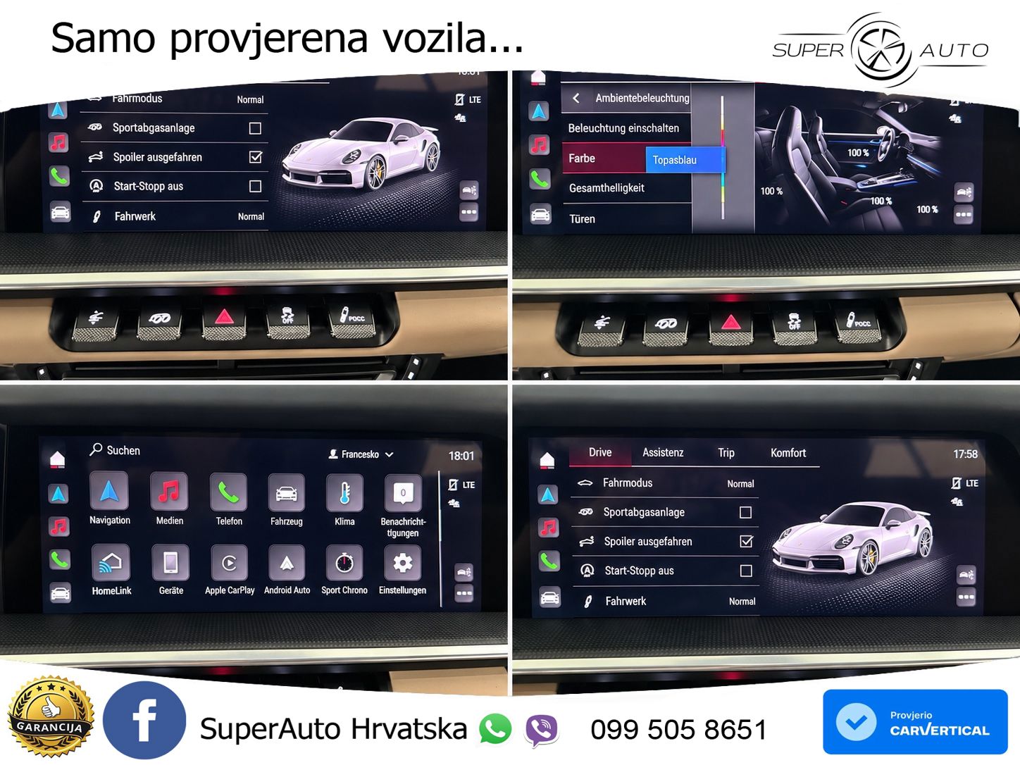 Porsche 911 Turbo S Cabriolet 3.8 (650 KS) PDK ZRAČNI+ACC+GR SJED+KAM