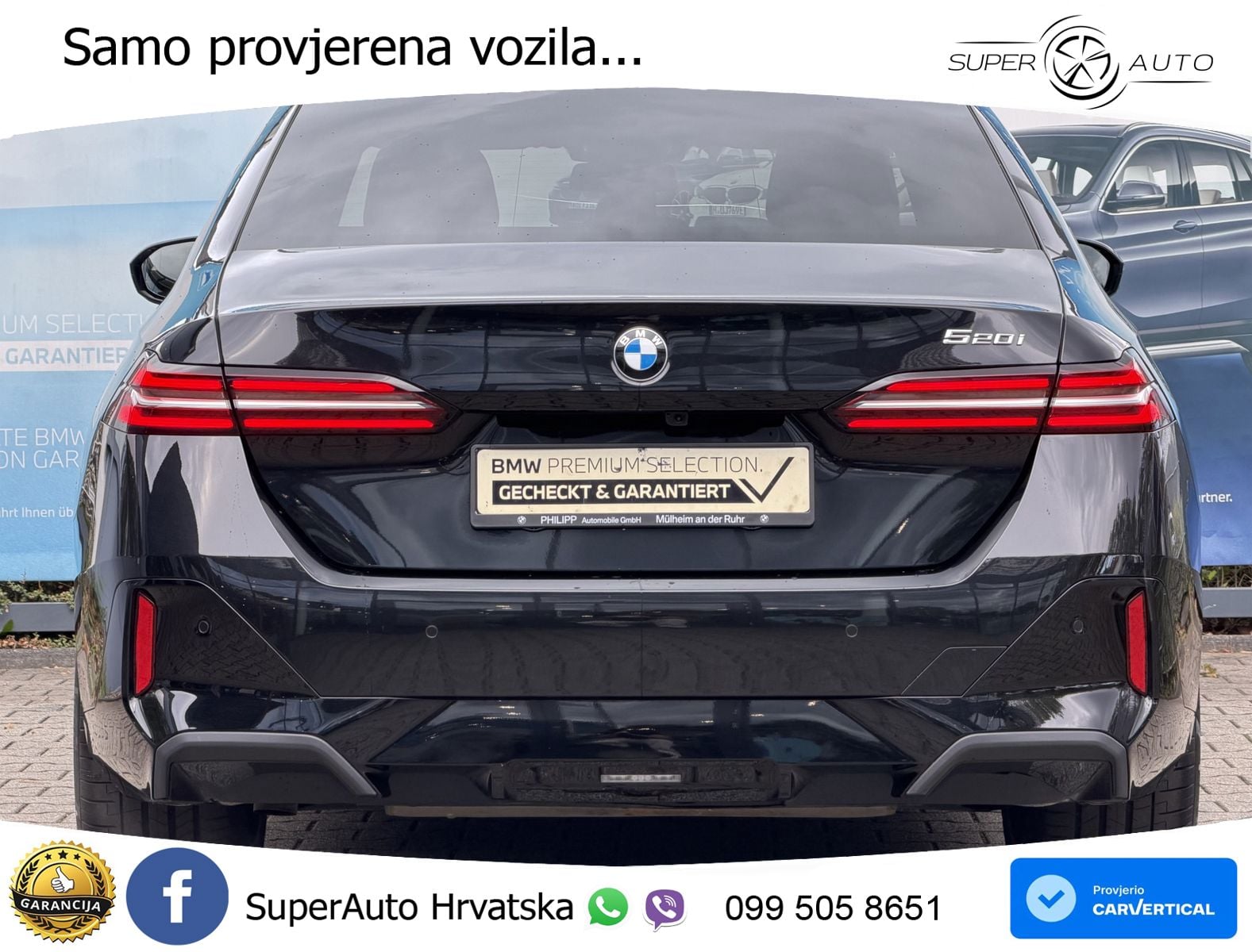 BMW 520i (208 KS) Steptronic M Sport ACC+HEAD+4xGR SJED+360+PANO