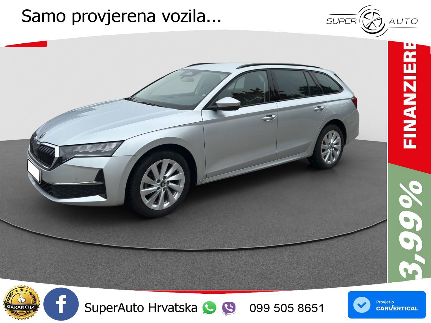 Škoda Octavia Combi 2.0 TDI (150 KS) DSG Selection LED+GR SJED+ACC