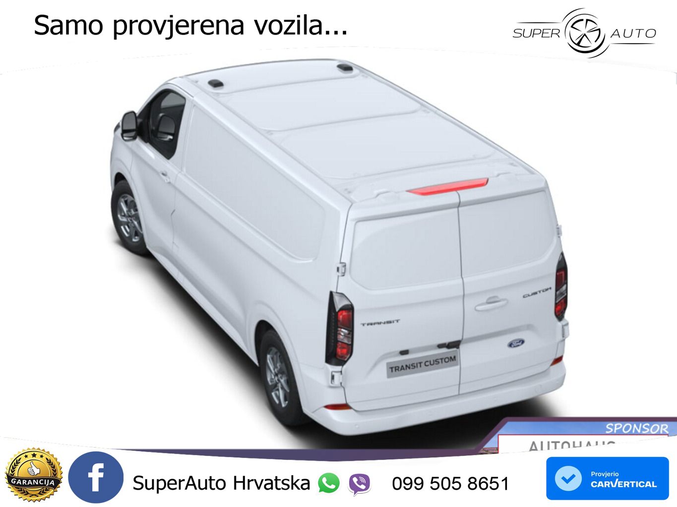 Ford Transit Custom Limited 320L2 AHK LED UVP-41%* 150 KS