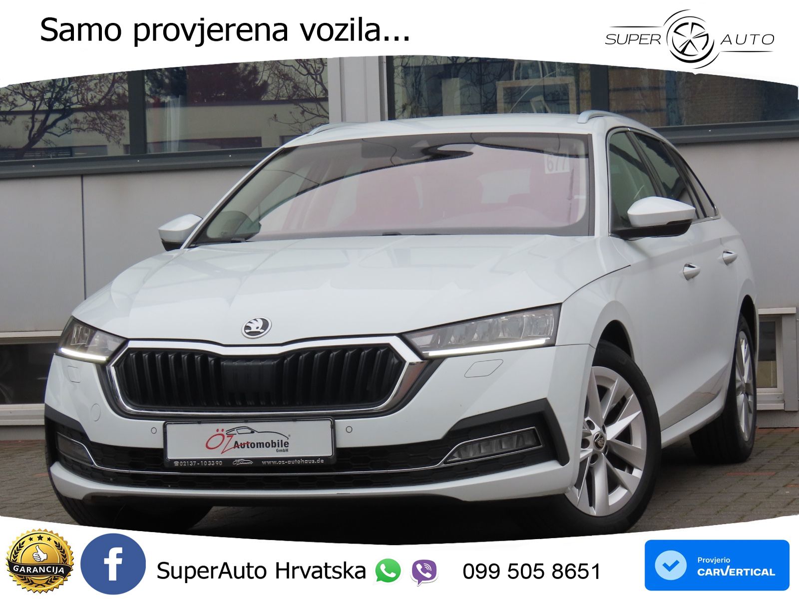 Škoda Octavia Combi 2.0 TDI (150 KS) DSG LED+GR SJED+ACC