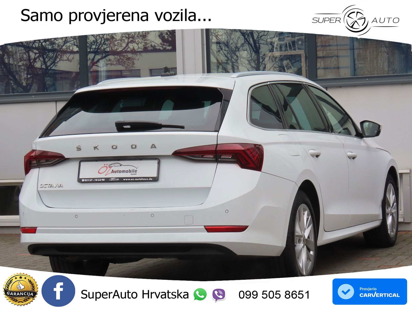 Škoda Octavia Combi 2.0 TDI (150 KS) DSG LED+GR SJED+ACC