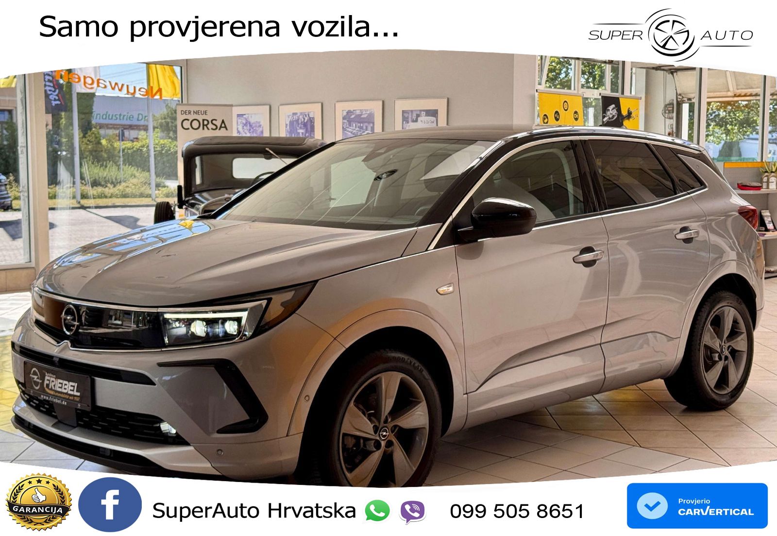 Opel Grandland 1.2i Turbo (130 KS) Automatic Elegance LED+GR SJED+ACC
