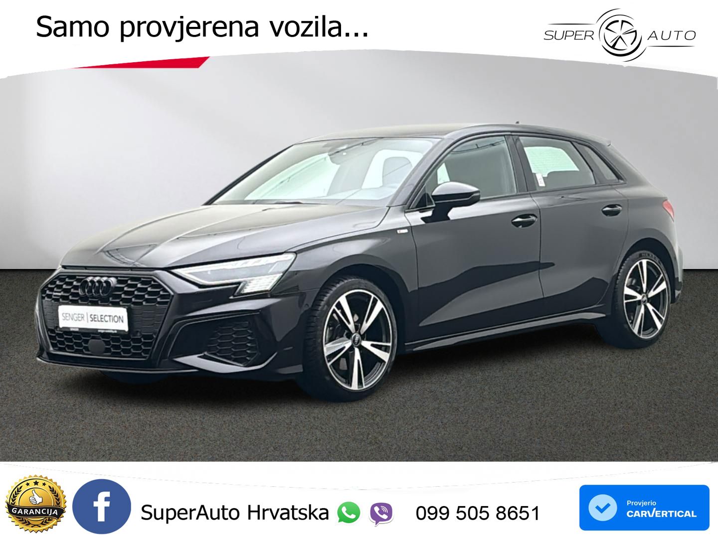 Audi A3 40 TFSI (190 KS) quattro S tronic S line MATRIX+GR SJED+KAM
