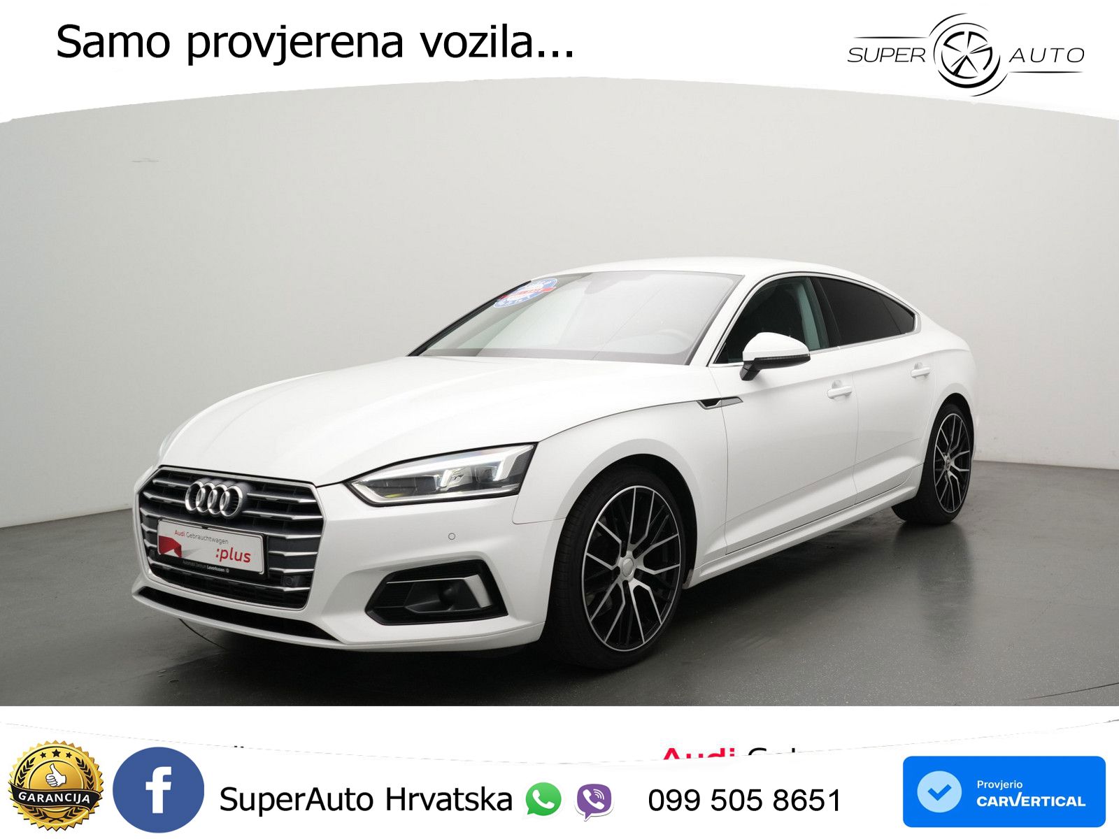 Audi A5 Sportback 40 TFSI (190 KS) S tronic LED+GR SJED+ACC