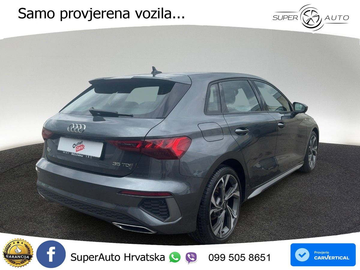 Audi A3 35 TDI (150 KS) S tronic S line LED+GR SJED+ACC