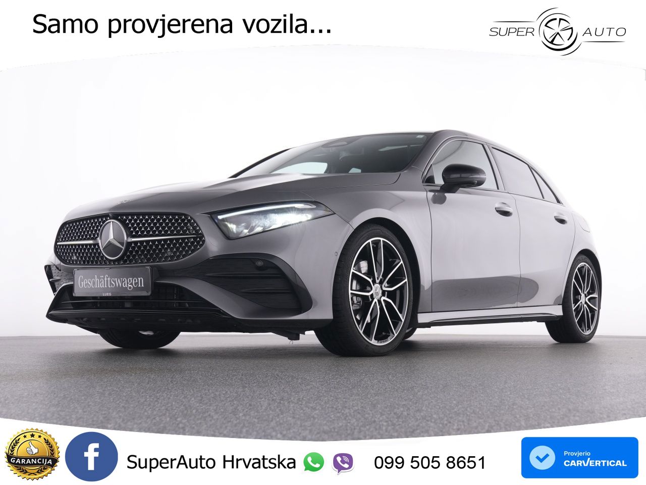 Mercedes-Benz A 180 7G-DCT AMG ACC+GR SJED+360+PANO
