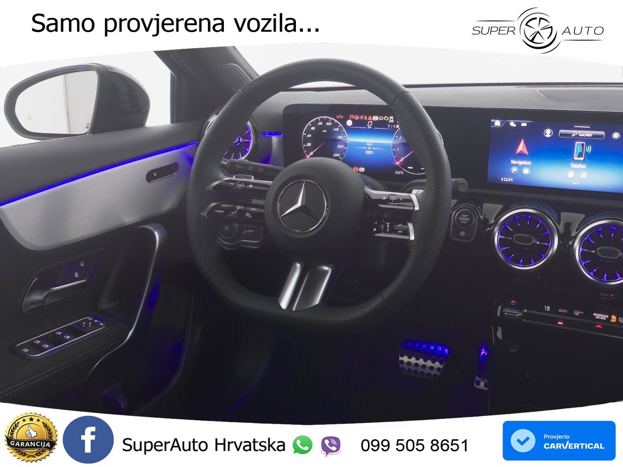 Mercedes-Benz A 180 7G-DCT AMG ACC+GR SJED+360+PANO