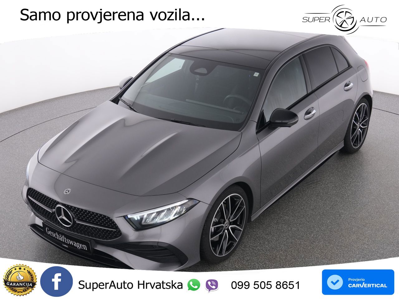 Mercedes-Benz A 180 7G-DCT AMG ACC+GR SJED+360+PANO