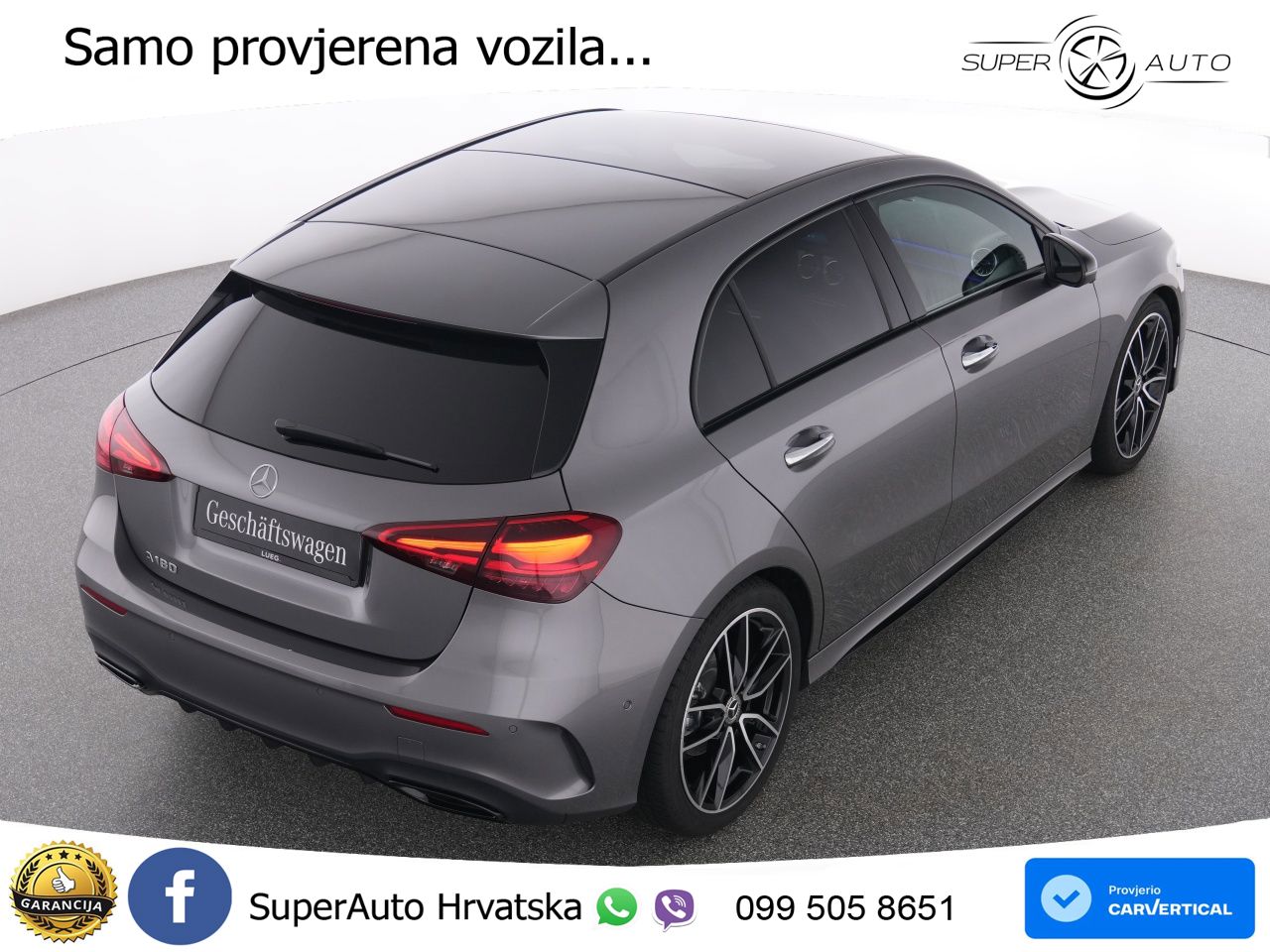 Mercedes-Benz A 180 7G-DCT AMG ACC+GR SJED+360+PANO