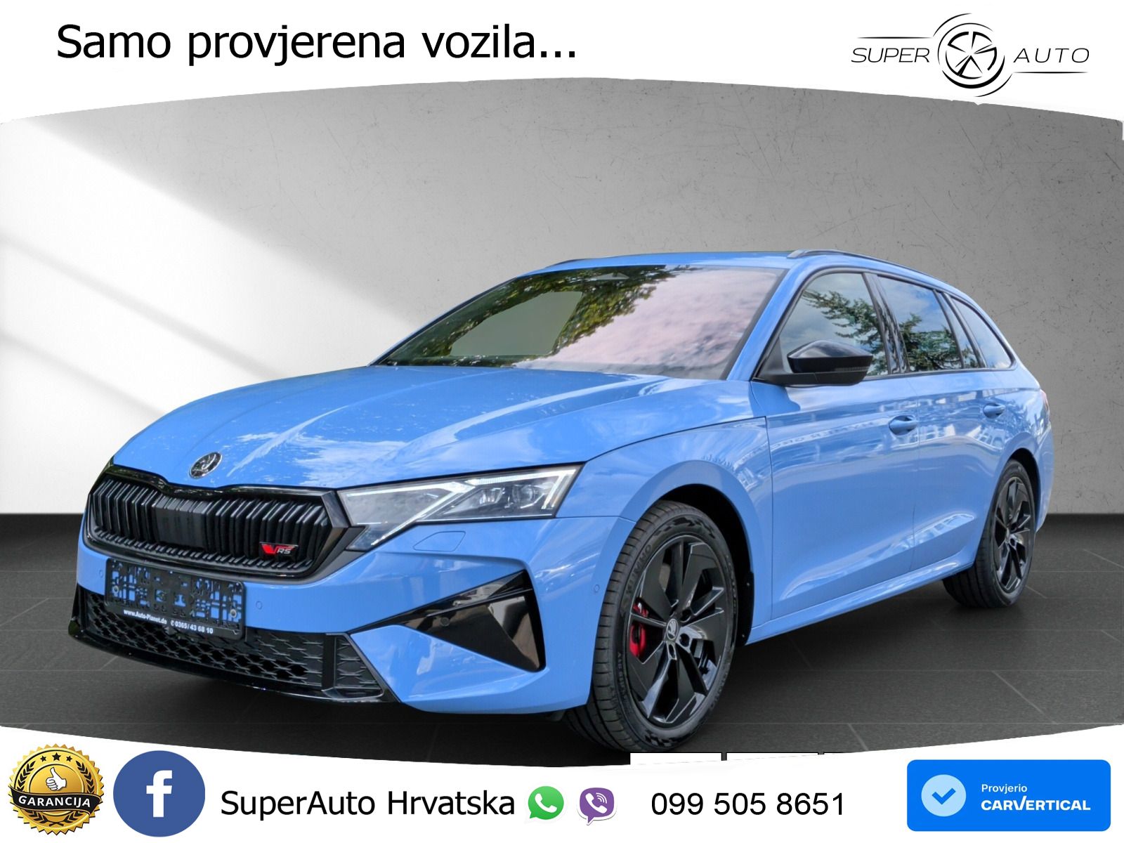 Škoda Octavia Combi RS 2.0 TSI (265 KS) DSG LED+GR SJED+ACC