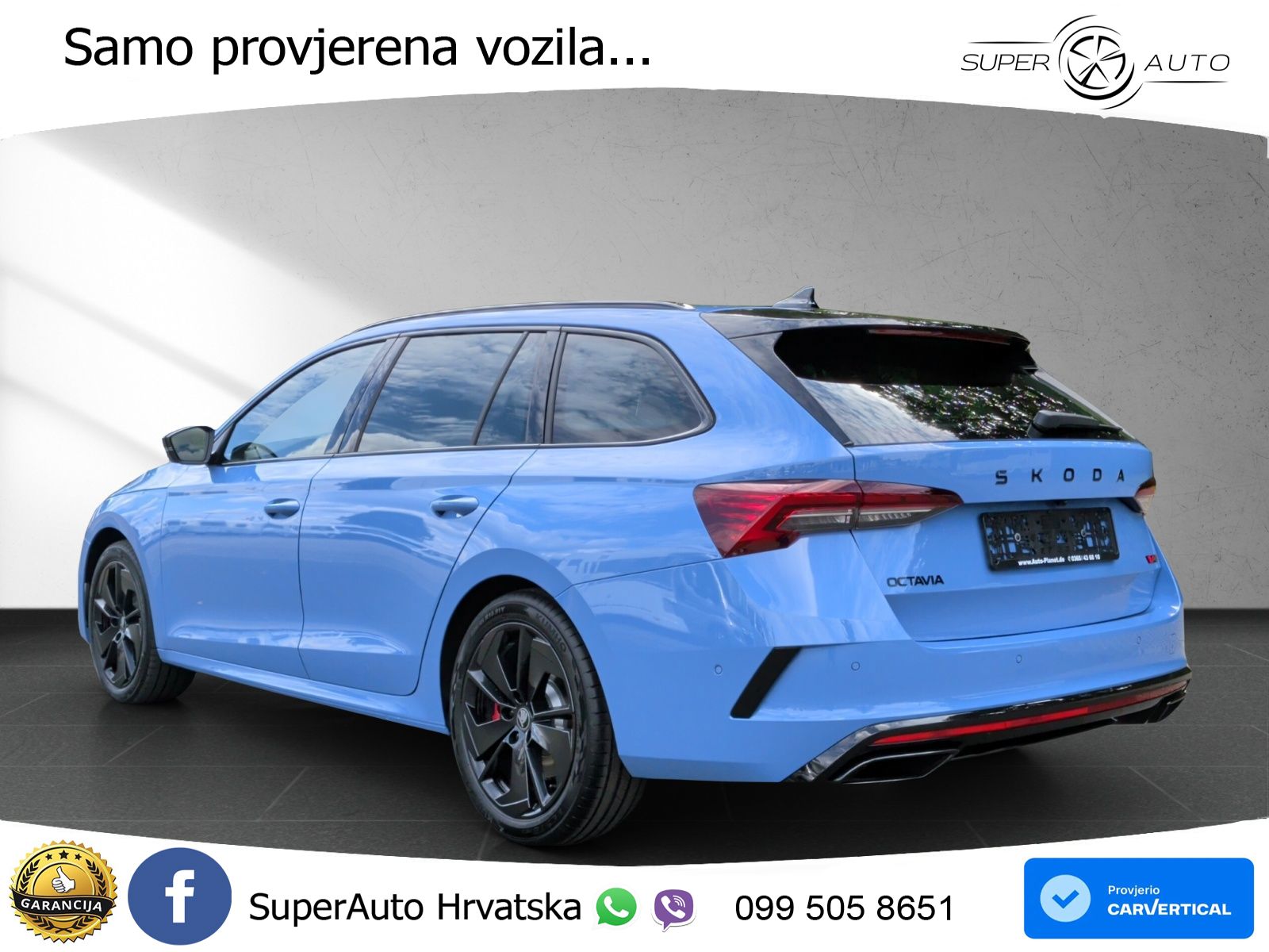 Škoda Octavia Combi RS 2.0 TSI (265 KS) DSG LED+GR SJED+ACC