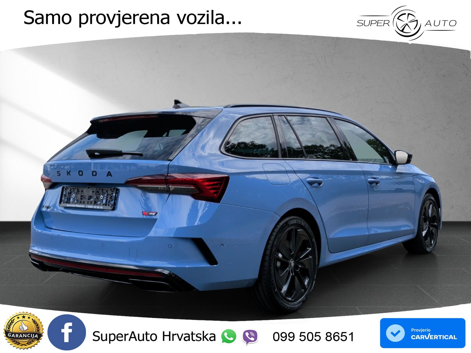 Škoda Octavia Combi RS 2.0 TSI (265 KS) DSG LED+GR SJED+ACC