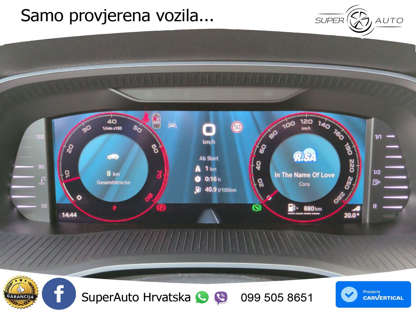 Škoda Octavia Combi RS 2.0 TSI (265 KS) DSG LED+GR SJED+ACC