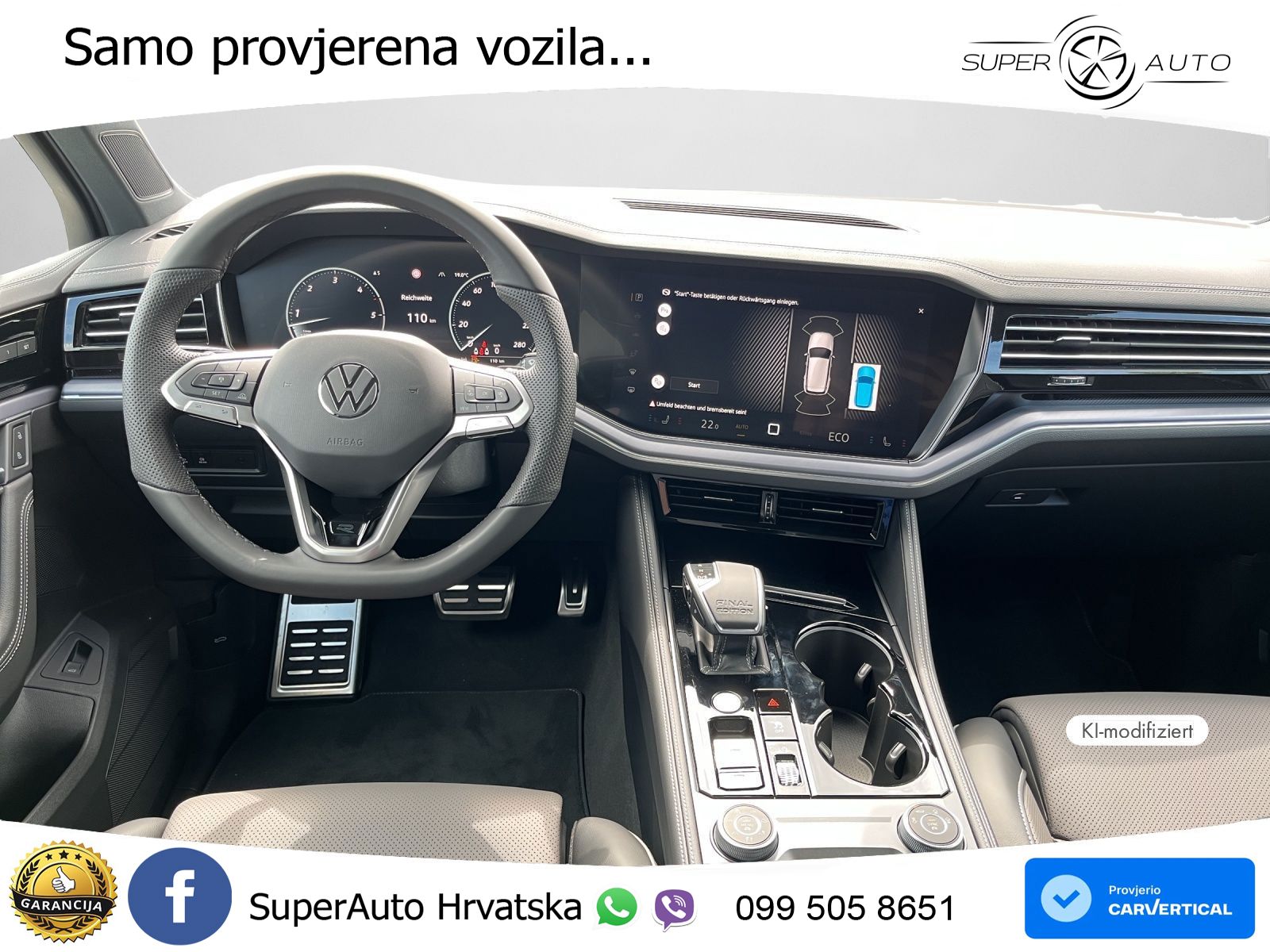 Volkswagen Touareg 3.0 V6 TDI (286 KS) 4MOTION Tiptronic ZRAČNI+ACC+4xGR SJED+KAM