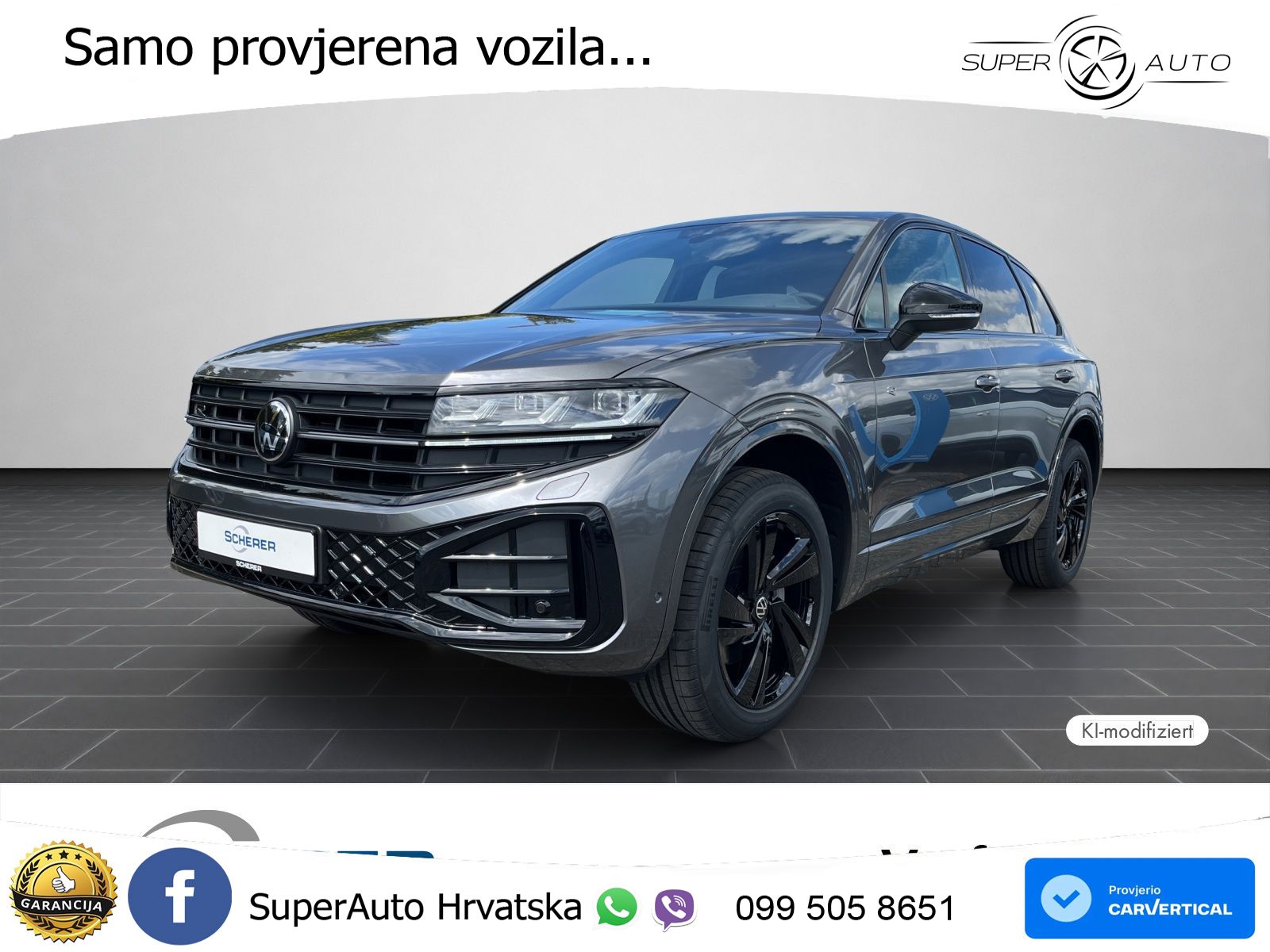 Volkswagen Touareg 3.0 V6 TDI (286 KS) 4MOTION Tiptronic ZRAČNI+ACC+4xGR SJED+KAM
