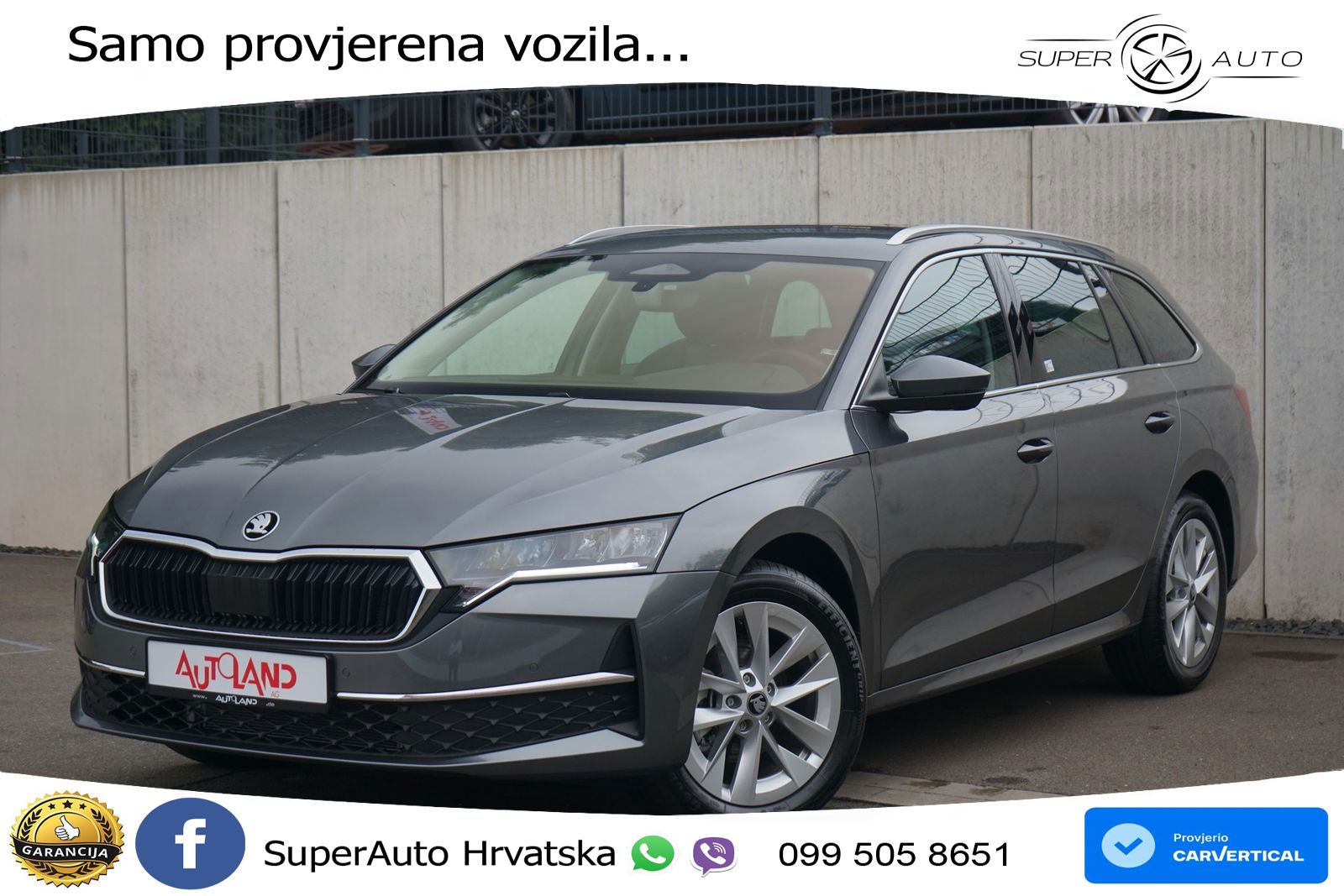 Škoda Octavia Combi 1.5 TSI (150 KS) DSG LED+GR SJED+ACC