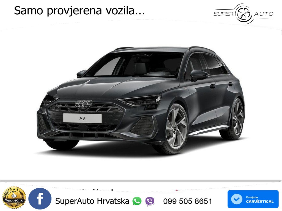 Audi A3 35 TFSI (150 KS) S line MATRIX+GR SJED+KAM