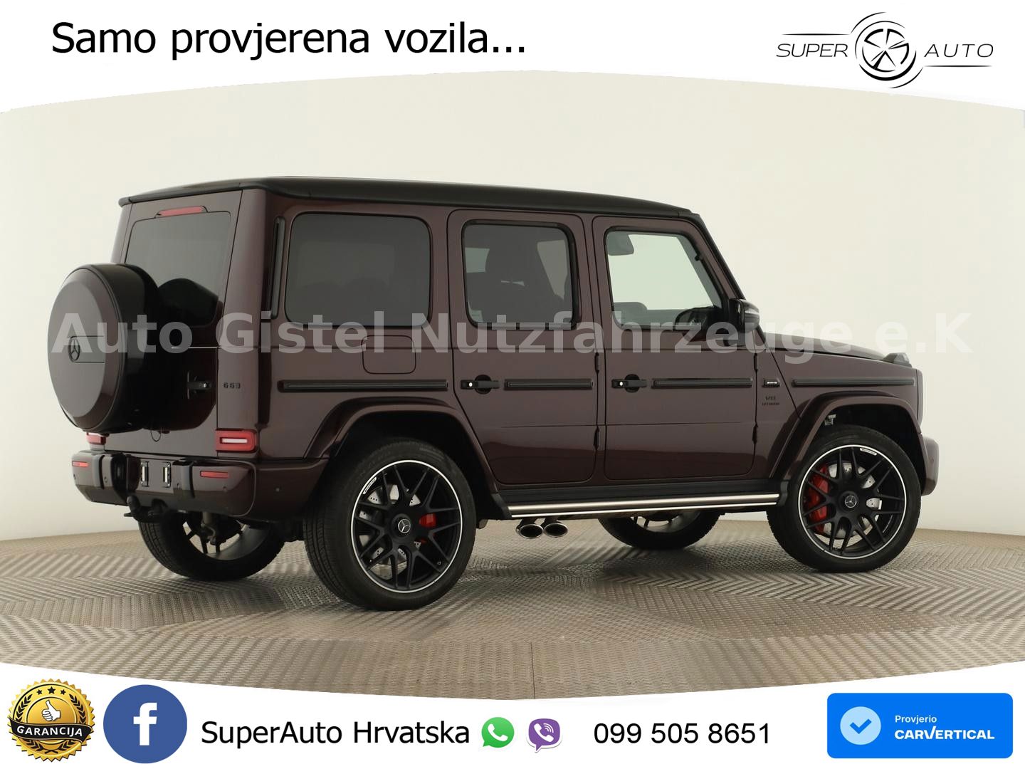 Mercedes AMG G 63 Long V8 (585 KS) 4MATIC 9G-TRONIC AMG SPEEDSHIFT TCT ACC+GR SJED+360+PANO