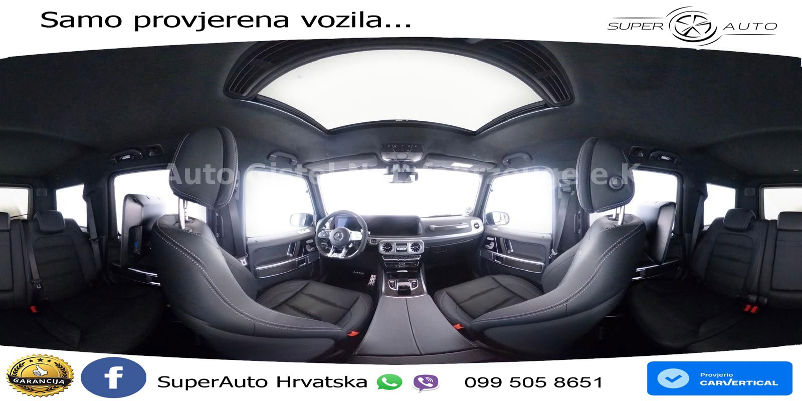 Mercedes AMG G 63 Long V8 (585 KS) 4MATIC 9G-TRONIC AMG SPEEDSHIFT TCT ACC+GR SJED+360+PANO