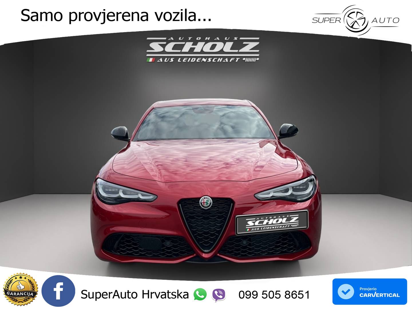 Alfa Romeo Giulia 2.0 Turbo (280 KS) Q4 Automatic LED+GR SJED+ACC