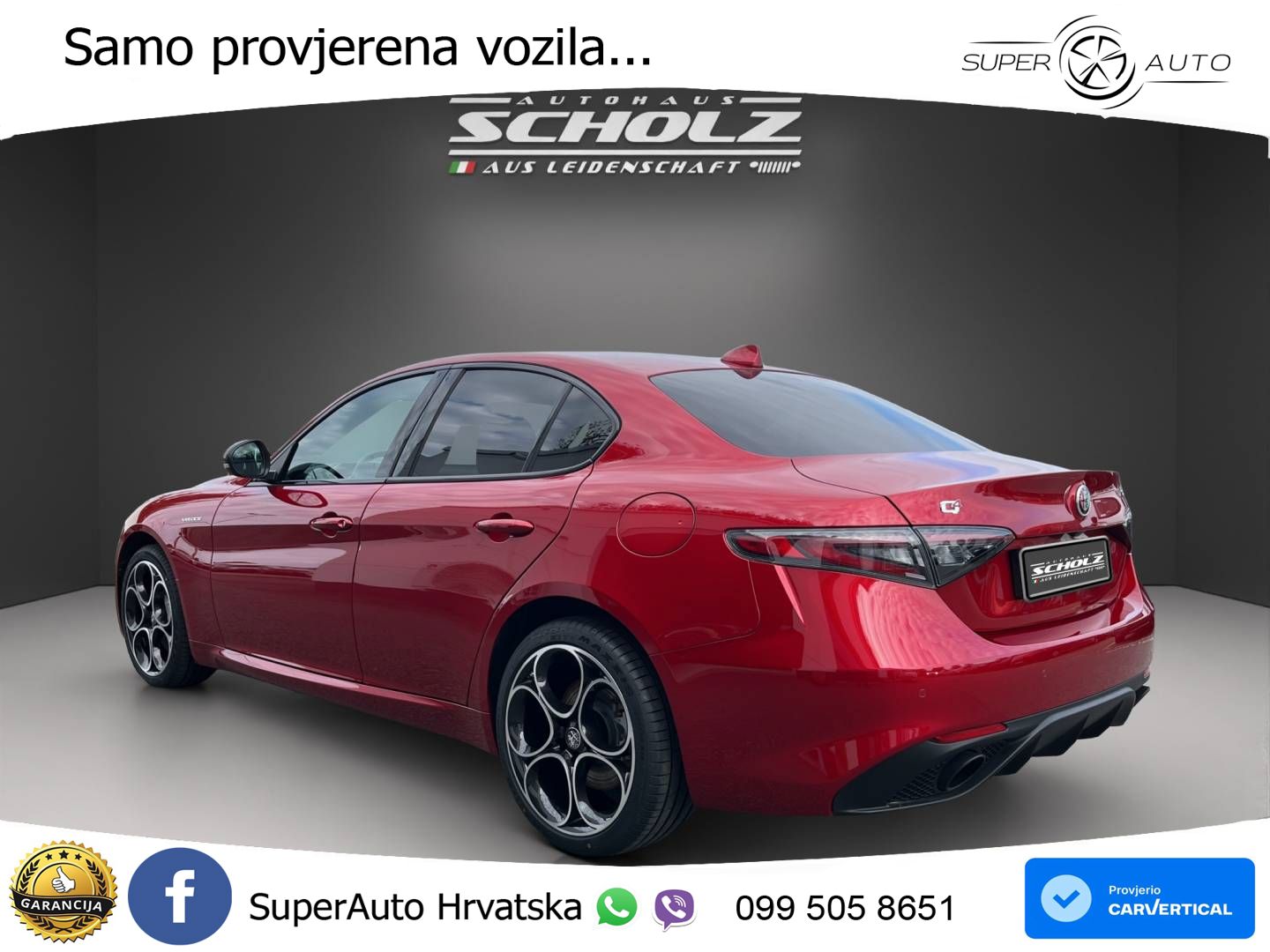 Alfa Romeo Giulia 2.0 Turbo (280 KS) Q4 Automatic LED+GR SJED+ACC