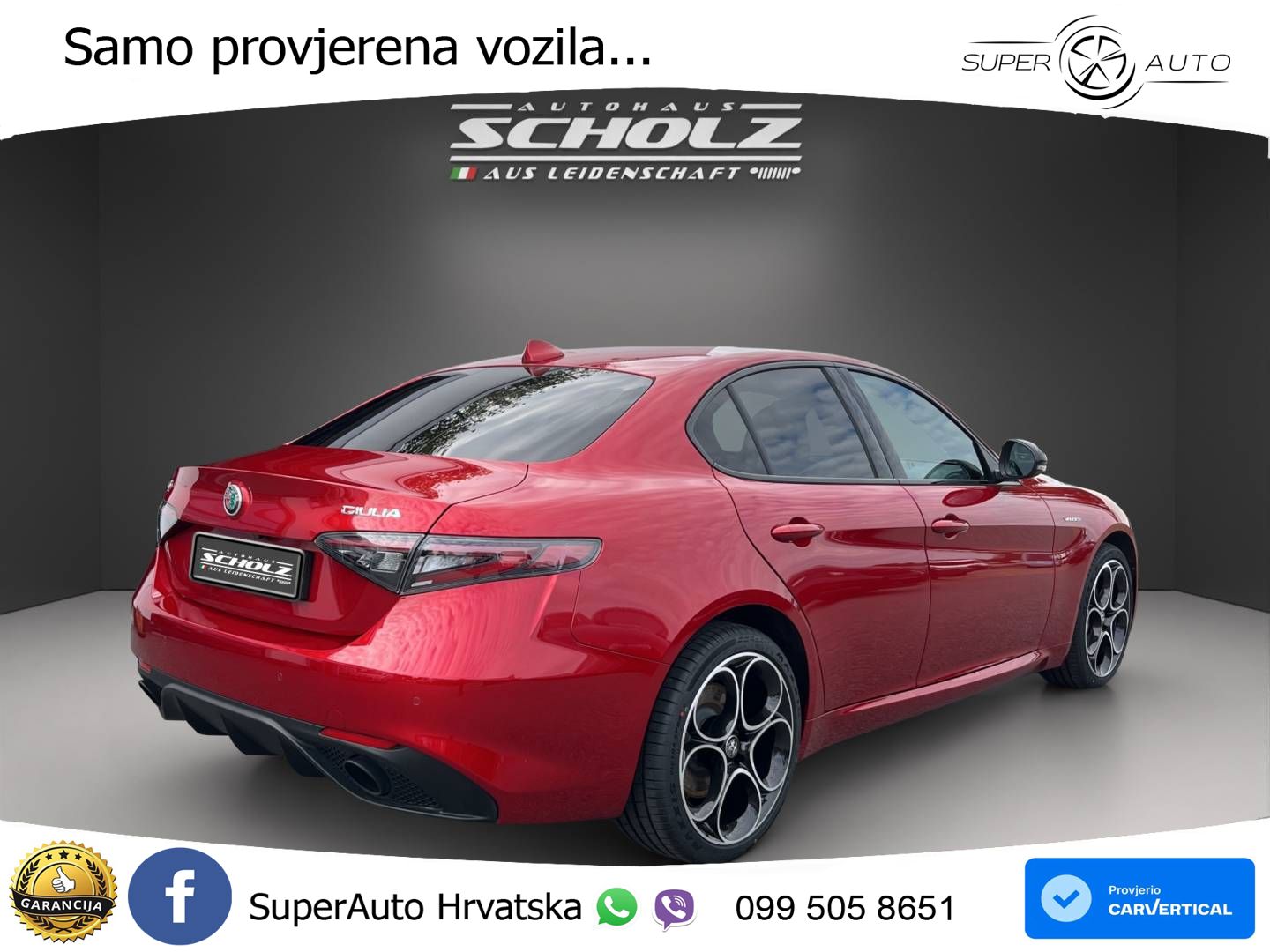 Alfa Romeo Giulia 2.0 Turbo (280 KS) Q4 Automatic LED+GR SJED+ACC