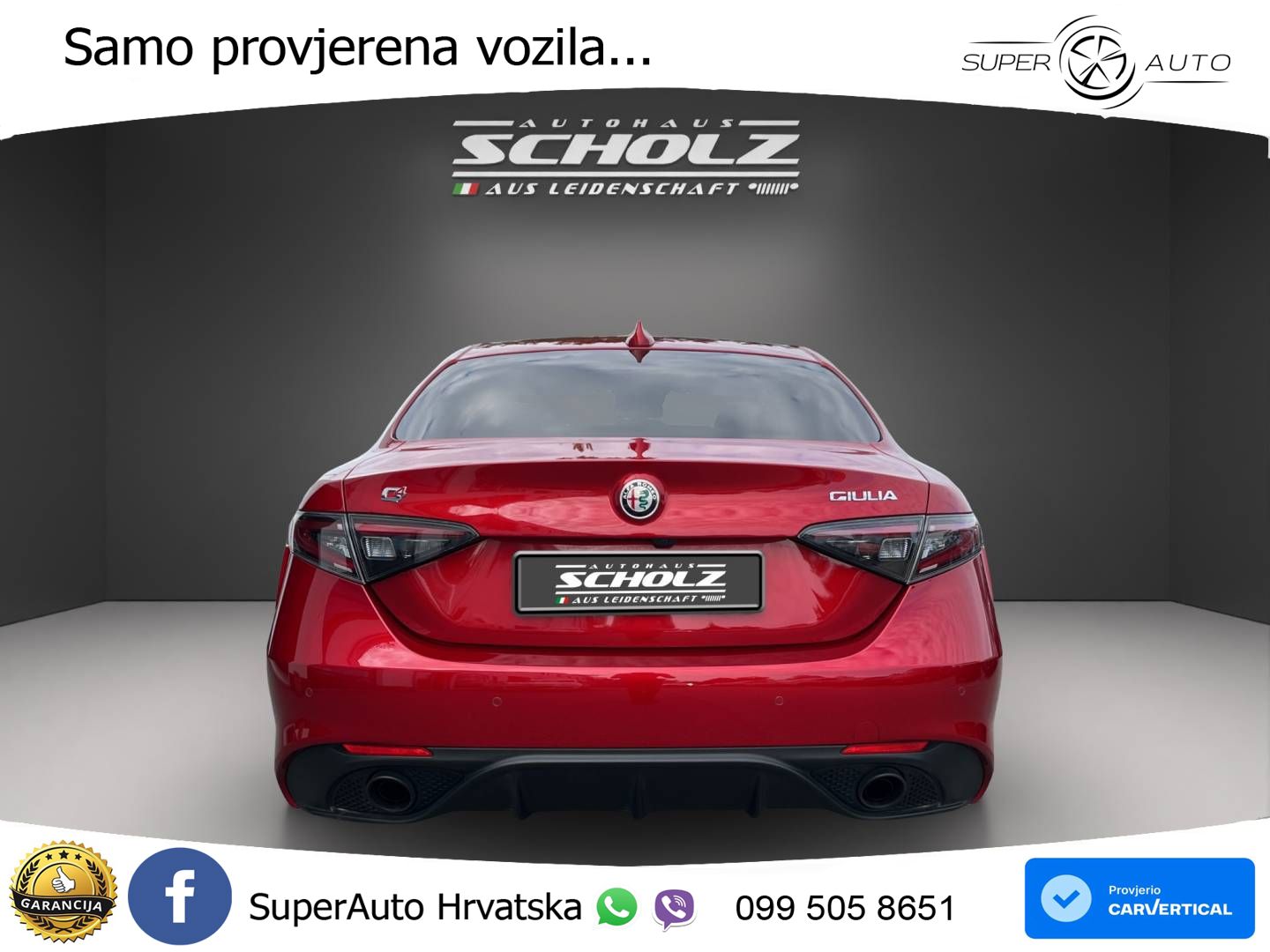 Alfa Romeo Giulia 2.0 Turbo (280 KS) Q4 Automatic LED+GR SJED+ACC