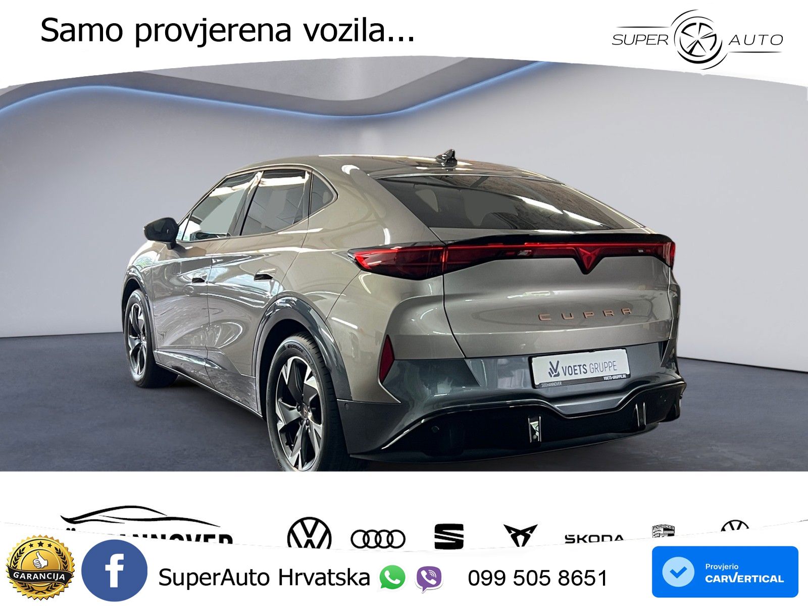 Cupra Tavascan 82 kWh (286 KS) LED+GR SJED+ACC