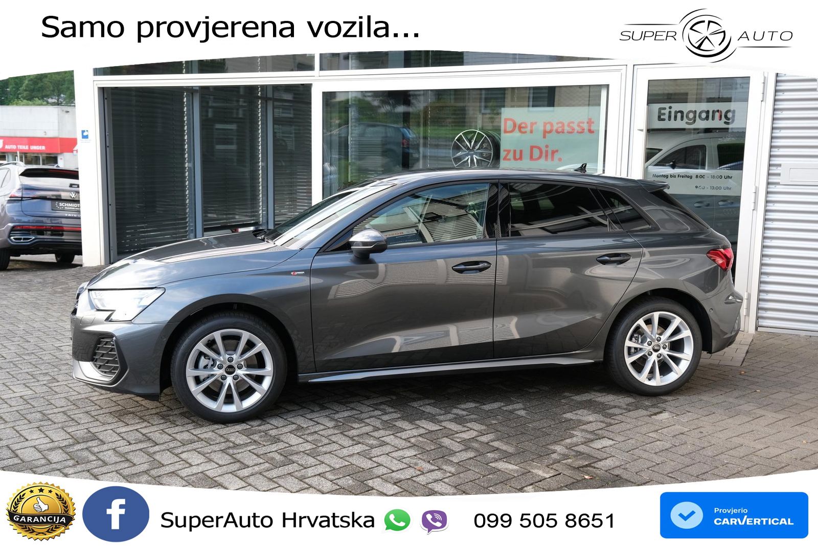 Audi A3 Sportback 40 TFSI (204 KS) quattro S tronic S line LED+GR SJED+ACC