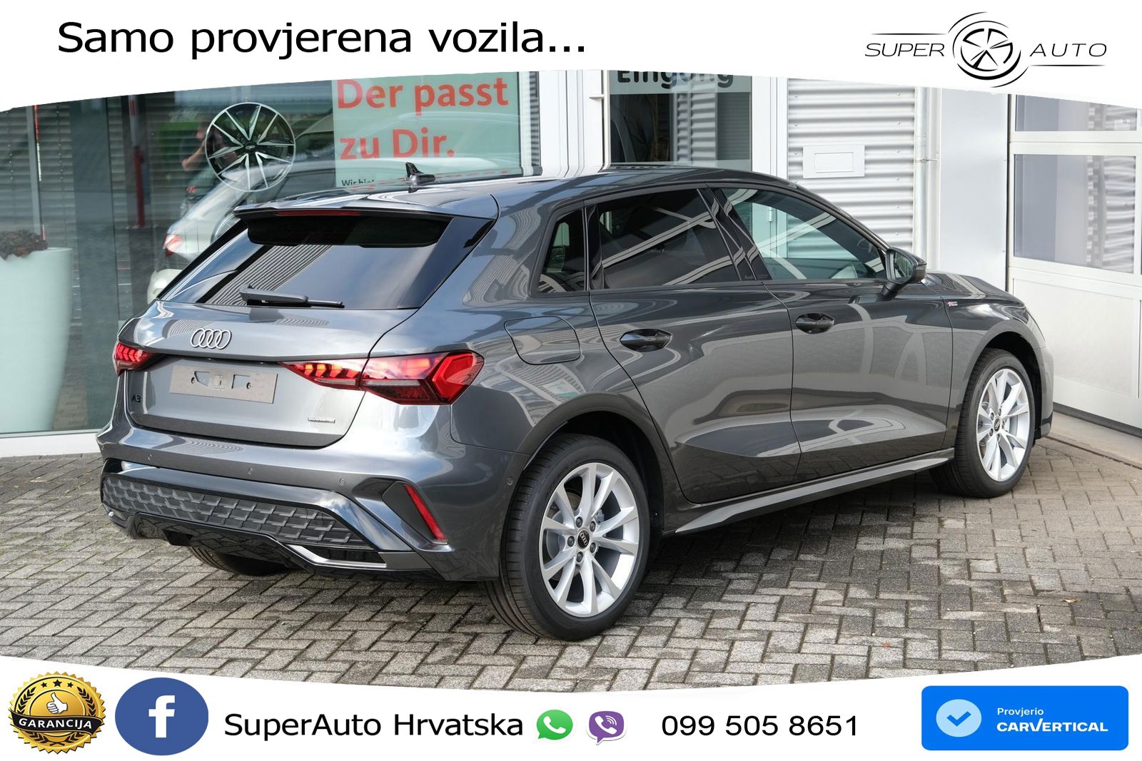 Audi A3 Sportback 40 TFSI (204 KS) quattro S tronic S line LED+GR SJED+ACC