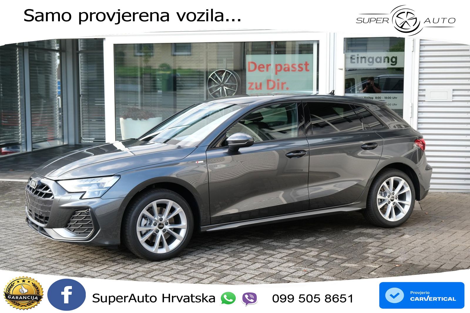 Audi A3 Sportback 40 TFSI (204 KS) quattro S tronic S line LED+GR SJED+ACC
