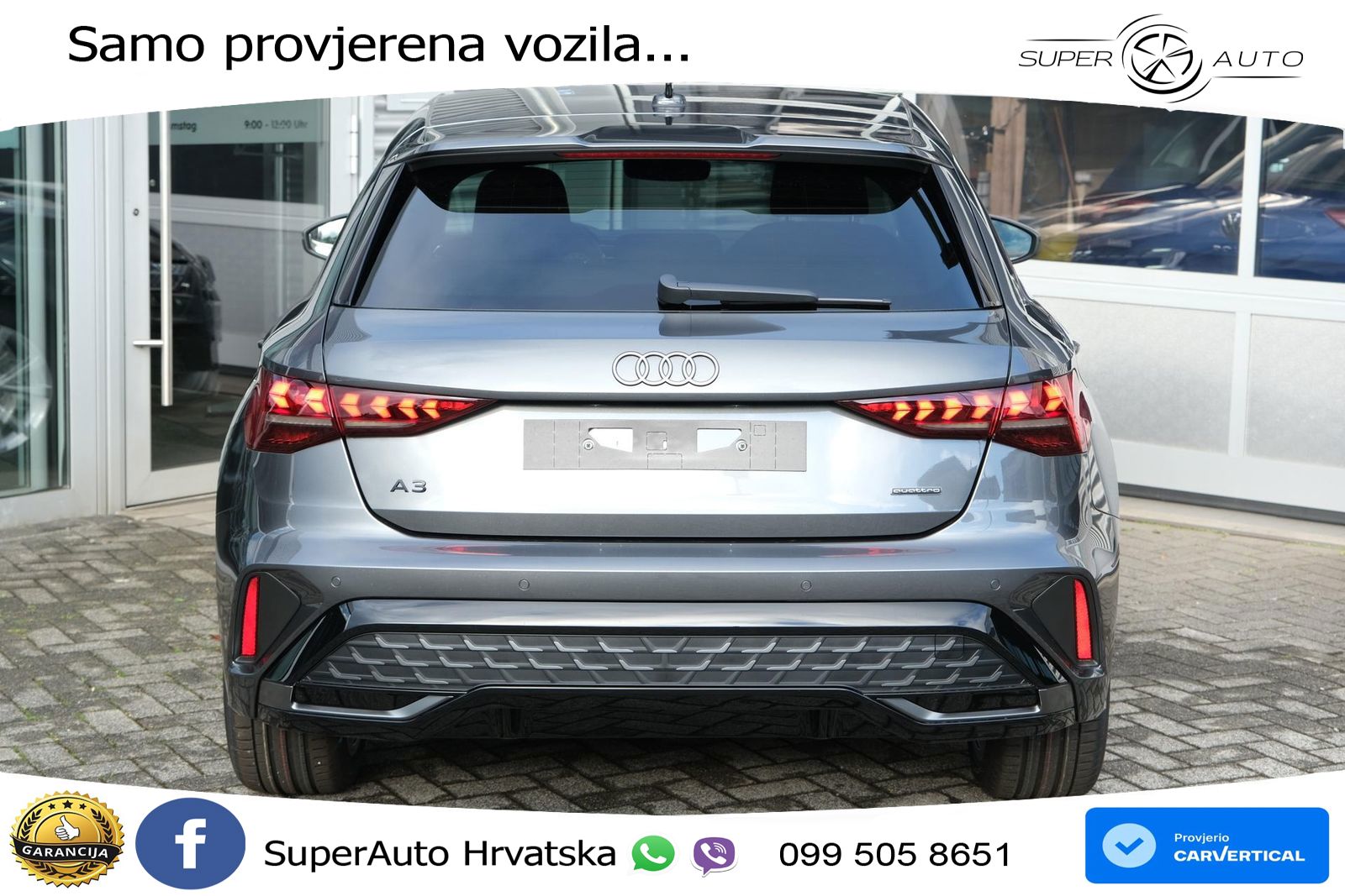 Audi A3 Sportback 40 TFSI (204 KS) quattro S tronic S line LED+GR SJED+ACC
