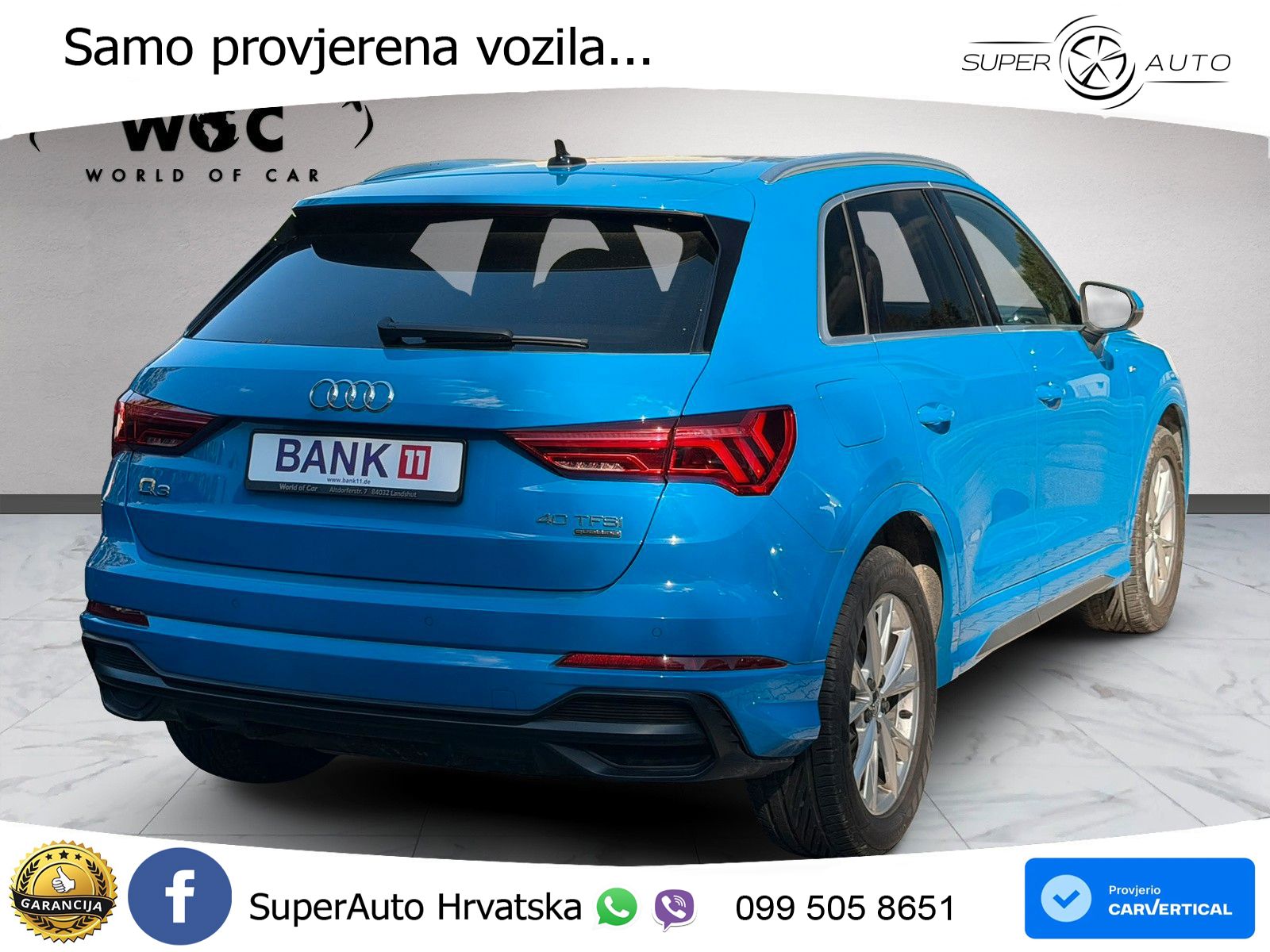 Audi Q3 40 TFSI (190 KS) quattro S tronic S line