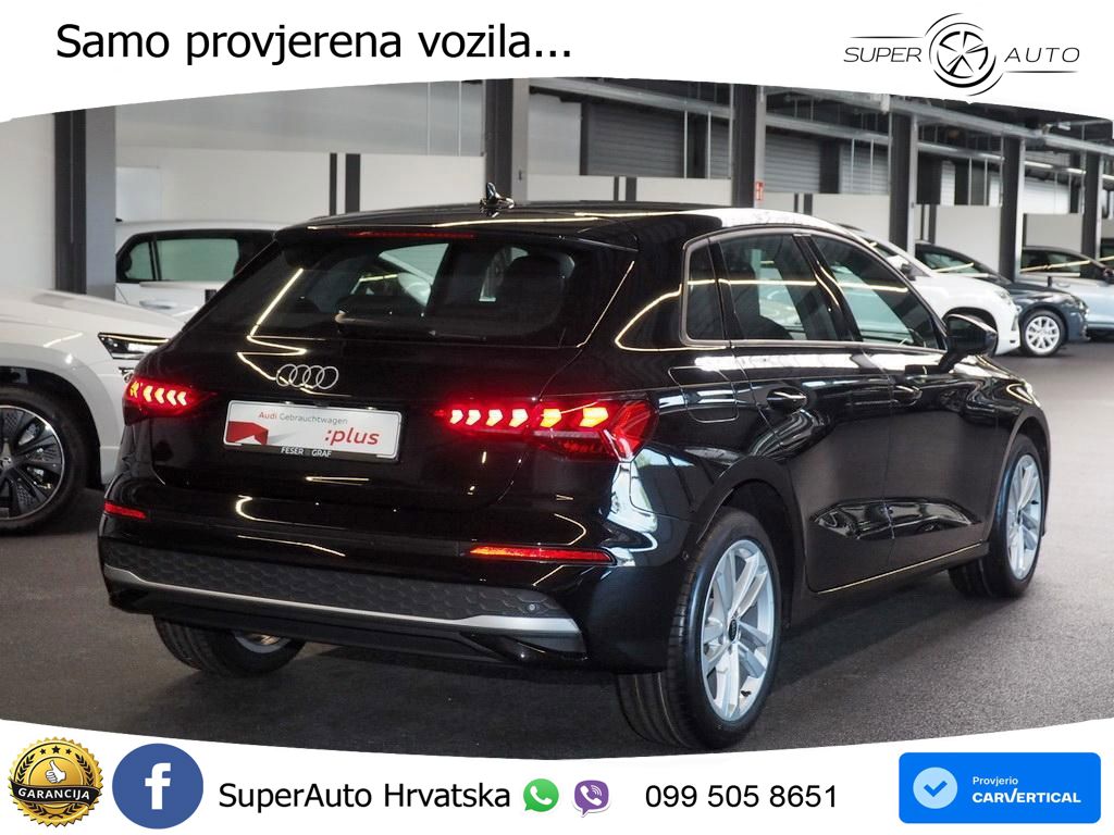 Audi A3 Sportback 30 TFSI (116 KS) Mild Hybrid S tronic LED+GR SJED+ACC