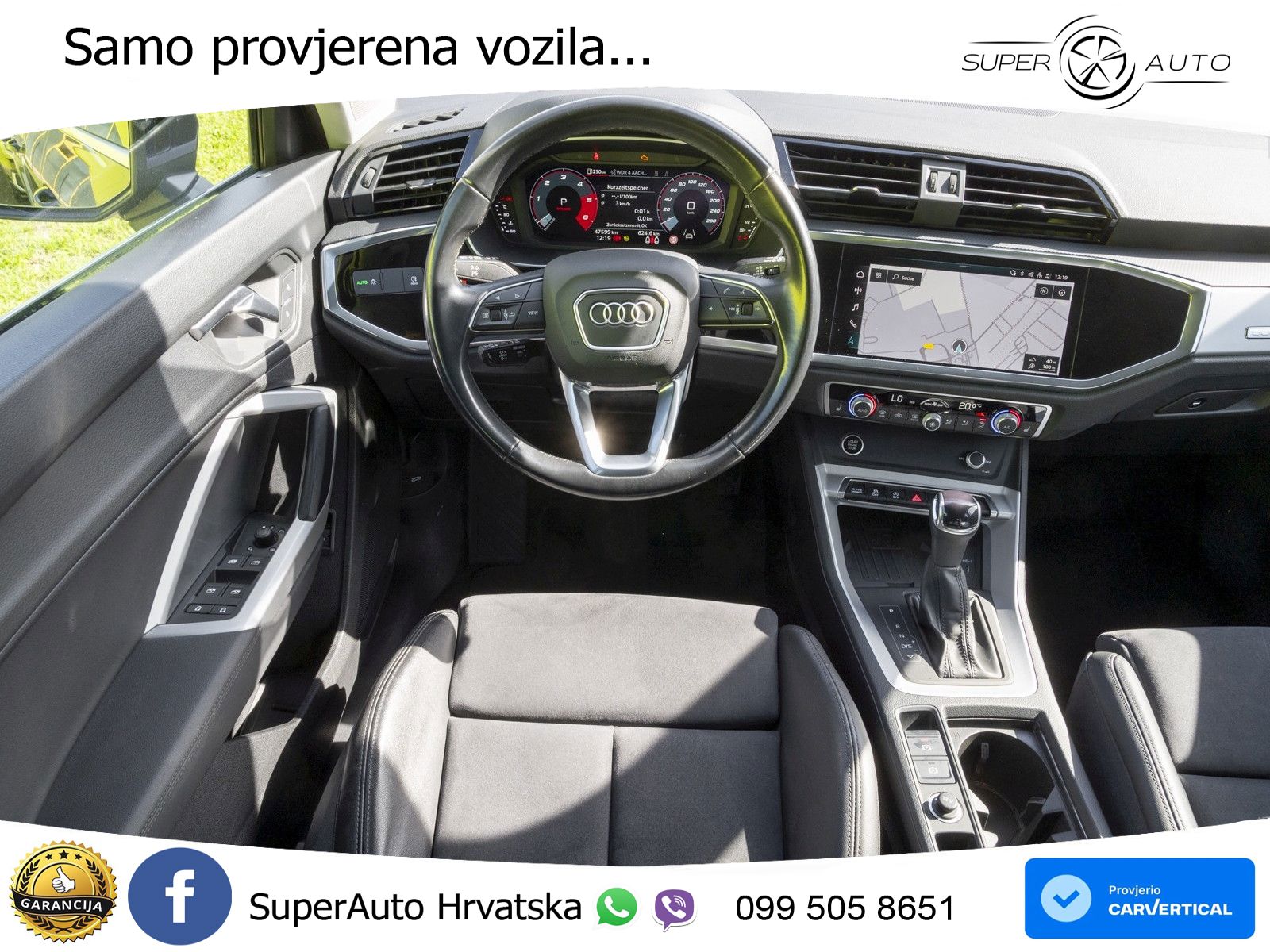 Audi Q3 Sportback 40 TDI (200 KS) quattro S tronic S line LED+GR SJED+ACC