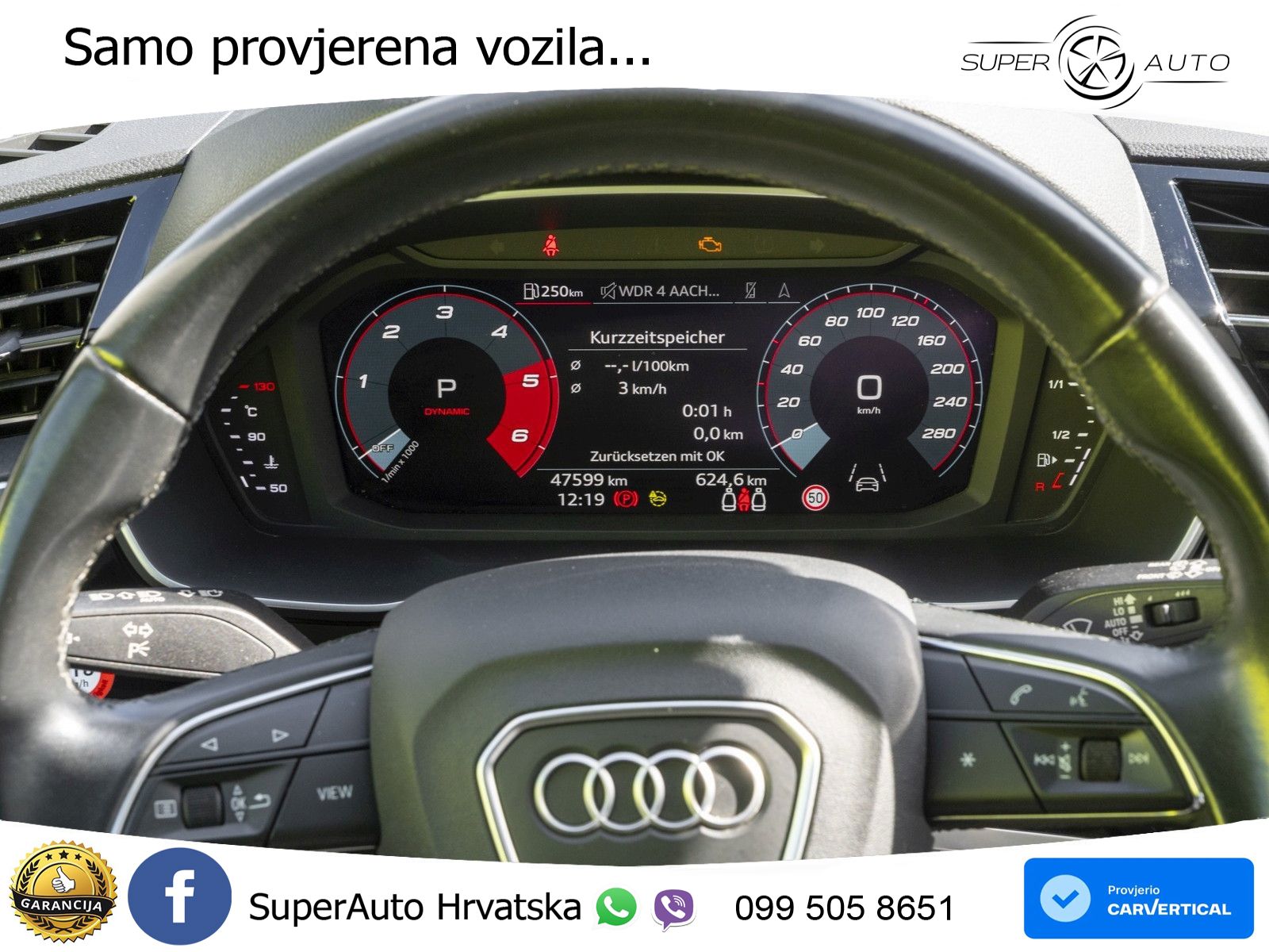Audi Q3 Sportback 40 TDI (200 KS) quattro S tronic S line LED+GR SJED+ACC