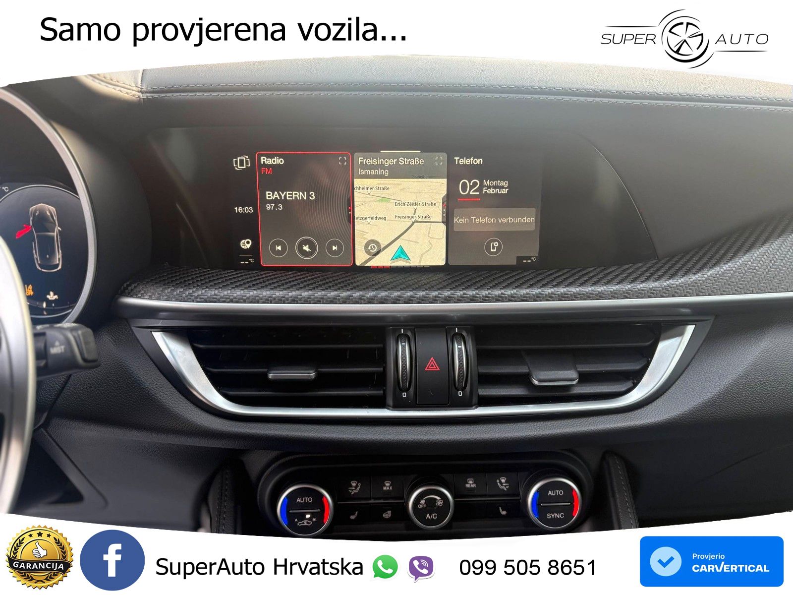 Alfa Romeo Stelvio Quadrifoglio 2.9 V6 Bi-Turbo (520 KS) Q4 Automatic LED+GR SJED+ACC