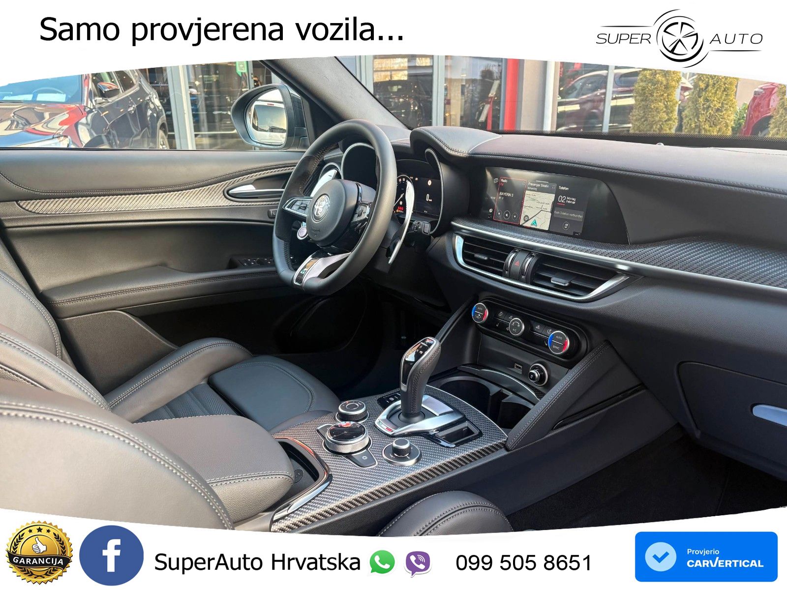 Alfa Romeo Stelvio Quadrifoglio 2.9 V6 Bi-Turbo (520 KS) Q4 Automatic LED+GR SJED+ACC